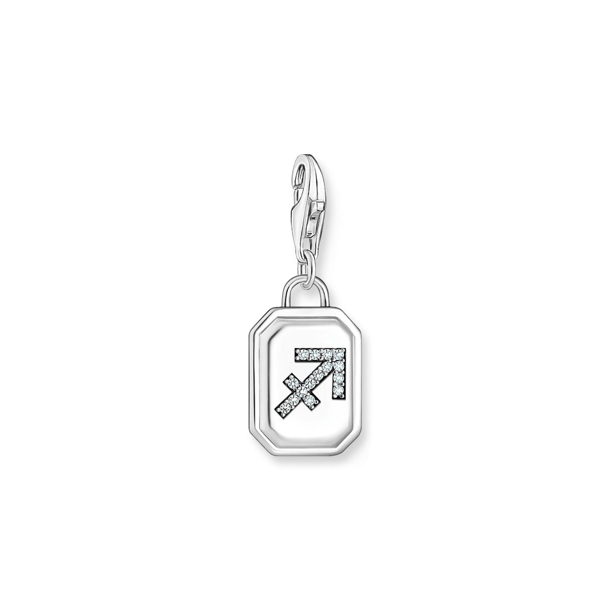 THOMAS SABO Charm Pendant Sagittarius Zodiac Sign Silver Charm Pendants Thomas Sabo 