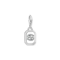 THOMAS SABO Charm Pendant Cancer Zodiac Sign Silver Charm Pendants Thomas Sabo 