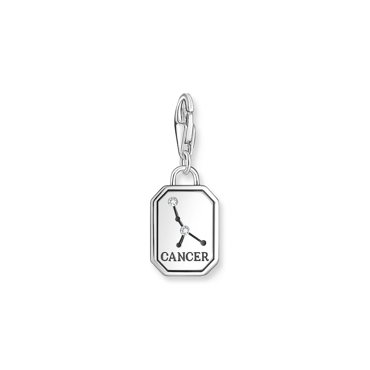THOMAS SABO Charm Pendant Cancer Zodiac Sign Silver Charm Pendants Thomas Sabo 