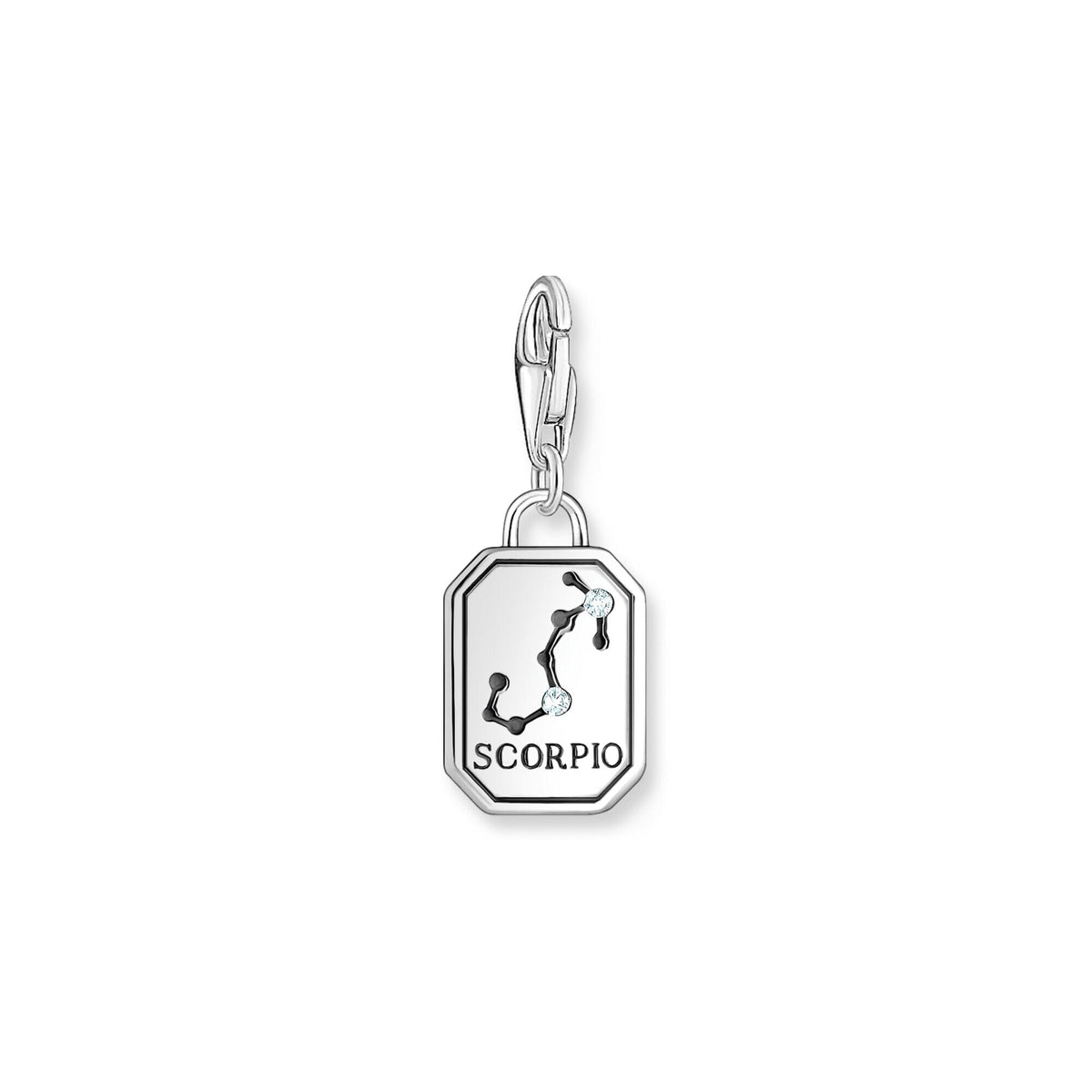 THOMAS SABO Charm Pendant Scorpio Zodiac Sign Silver Charm Pendants Thomas Sabo 