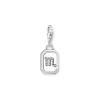 THOMAS SABO Charm Pendant Scorpio Zodiac Sign Silver Charm Pendants Thomas Sabo 