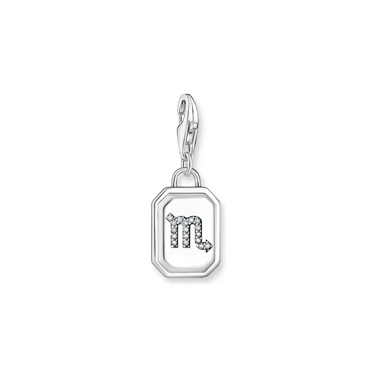 THOMAS SABO Charm Pendant Scorpio Zodiac Sign Silver Charm Pendants Thomas Sabo 