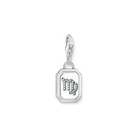 THOMAS SABO Charm Pendant Virgo Zodiac Sign Silver Charm Pendants Thomas Sabo 