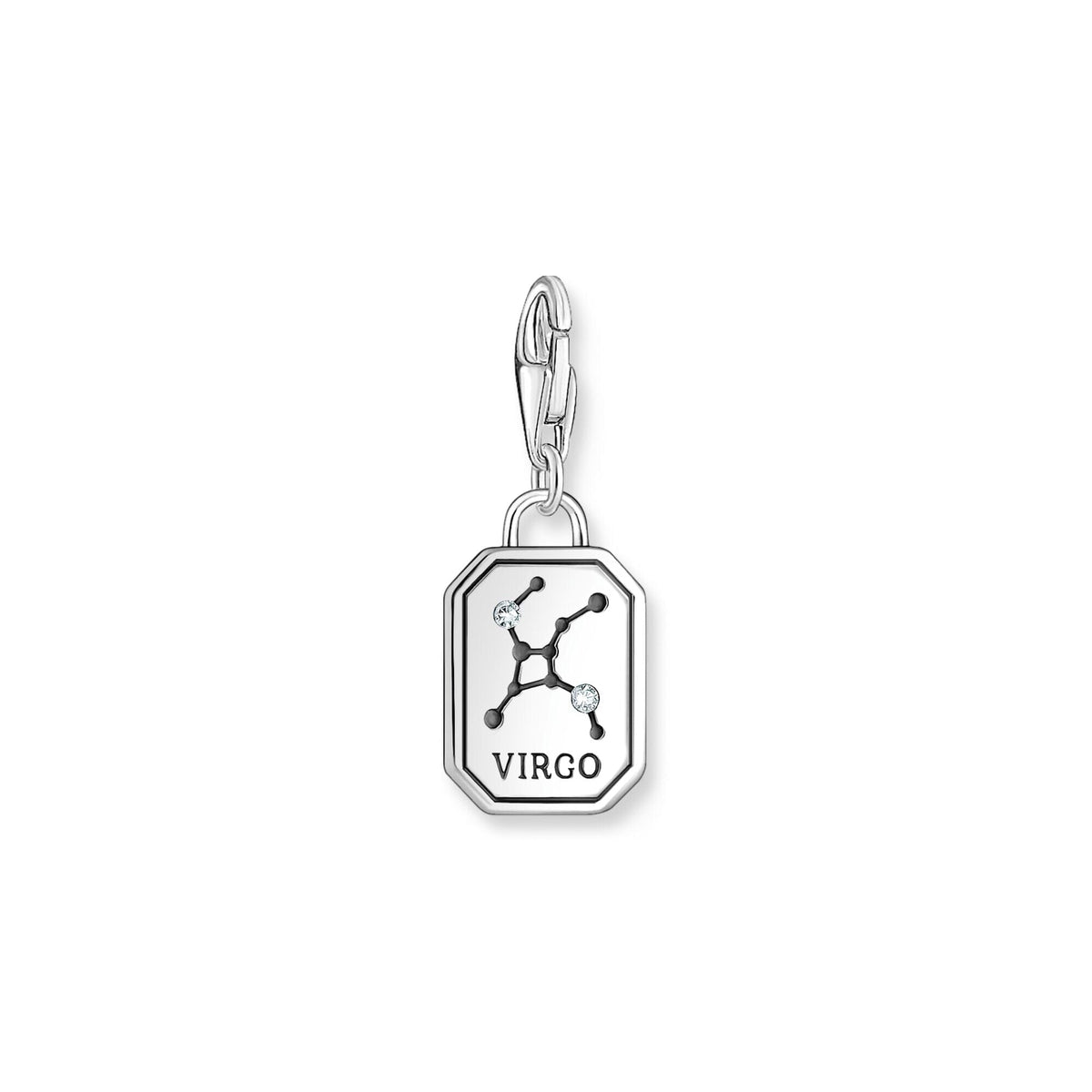 THOMAS SABO Charm Pendant Virgo Zodiac Sign Silver Charm Pendants Thomas Sabo 