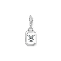 THOMAS SABO Charm Pendant Taurus Zodiac Sign Silver Charm Pendants Thomas Sabo 