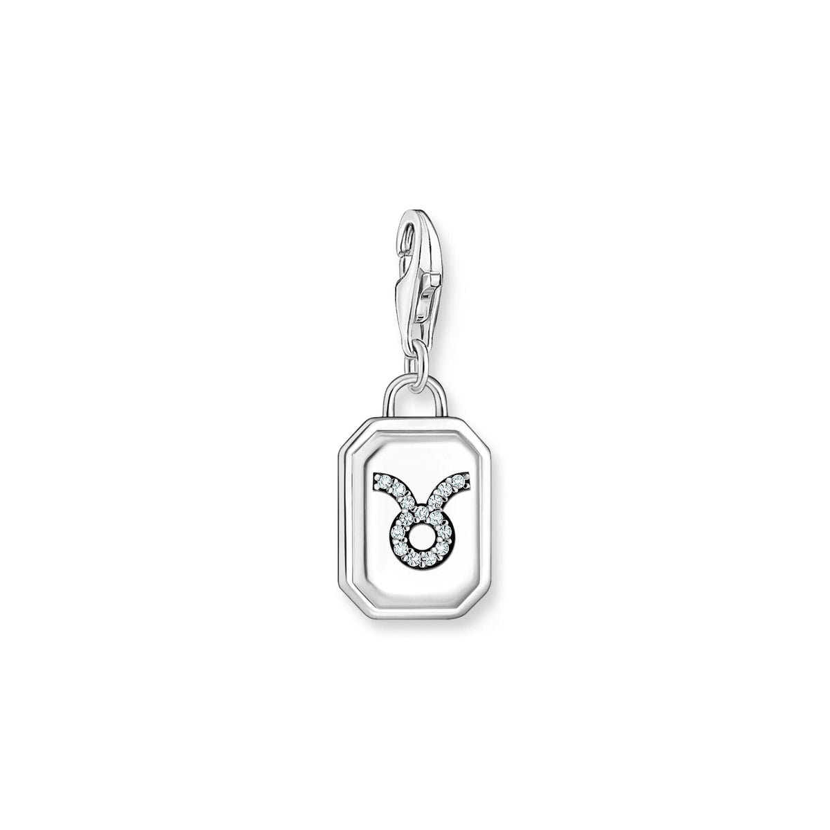 THOMAS SABO Charm Pendant Taurus Zodiac Sign Silver Charm Pendants Thomas Sabo 