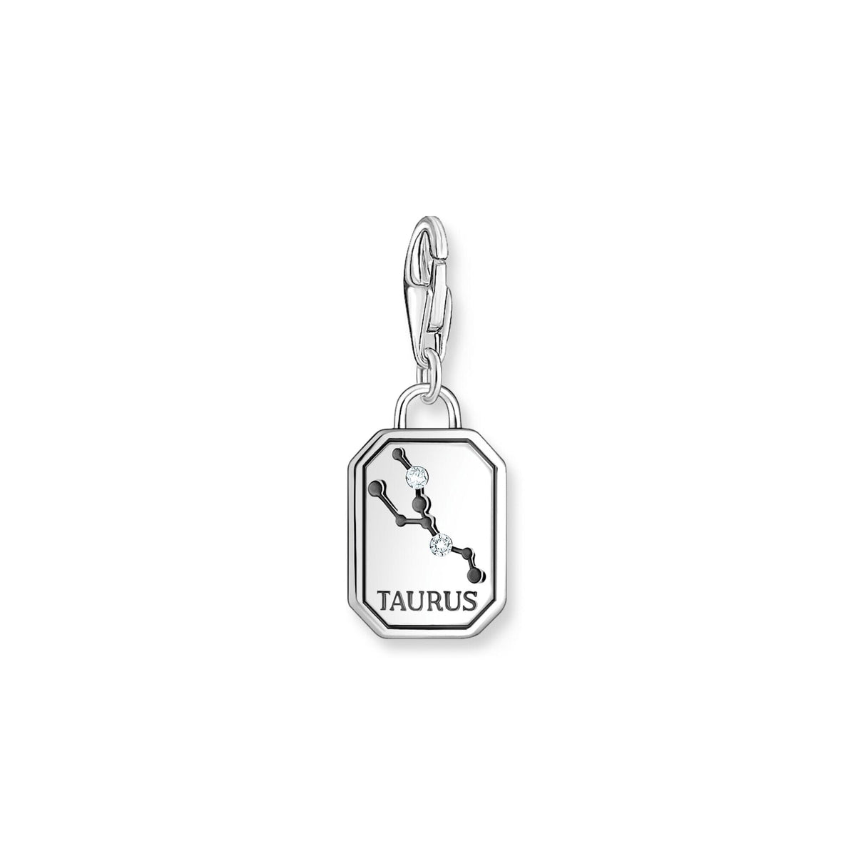 THOMAS SABO Charm Pendant Taurus Zodiac Sign Silver Charm Pendants Thomas Sabo 