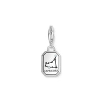 THOMAS SABO Charm Pendant Capricorn Zodiac Sign Silver Charm Pendants Thomas Sabo 