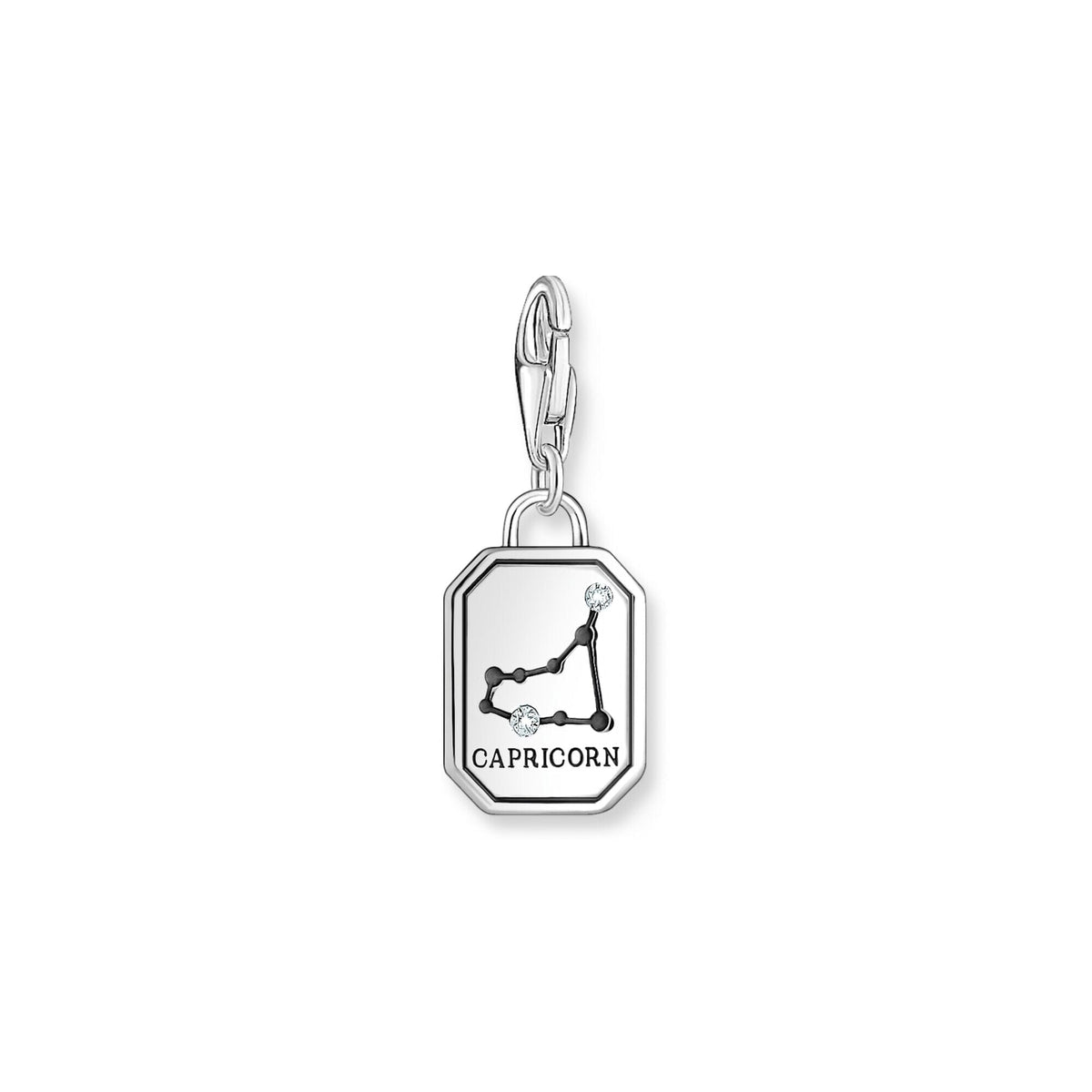 THOMAS SABO Charm Pendant Capricorn Zodiac Sign Silver Charm Pendants Thomas Sabo 