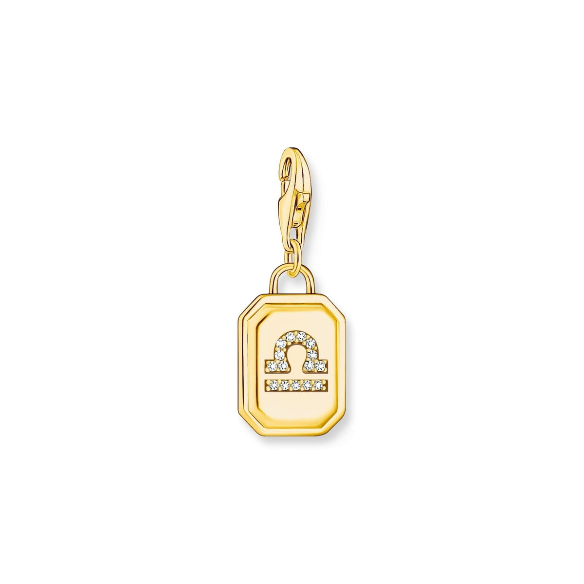 THOMAS SABO Charm Pendant Libra Zodiac Sign Gold Charm Pendants Thomas Sabo 