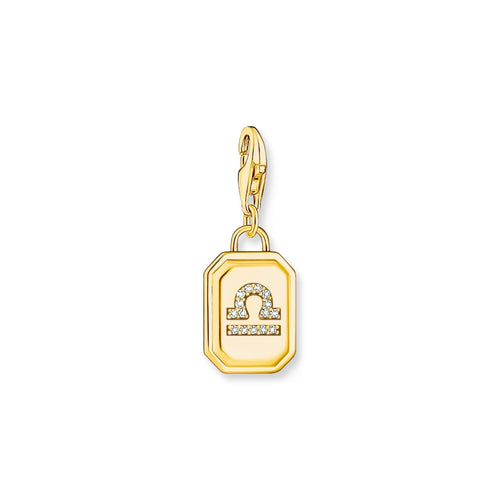 THOMAS SABO Charm Pendant Libra Zodiac Sign Gold Charm Pendants Thomas Sabo 