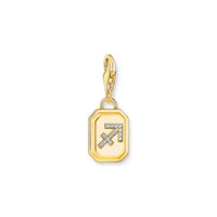 THOMAS SABO Charm Pendant Sagittarius Zodiac Sign Gold Charm Pendants Thomas Sabo 