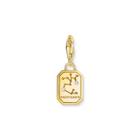 THOMAS SABO Charm Pendant Sagittarius Zodiac Sign Gold Charm Pendants Thomas Sabo 