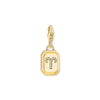 THOMAS SABO Charm Pendant Aries Zodiac Sign Gold Charm Pendants Thomas Sabo 