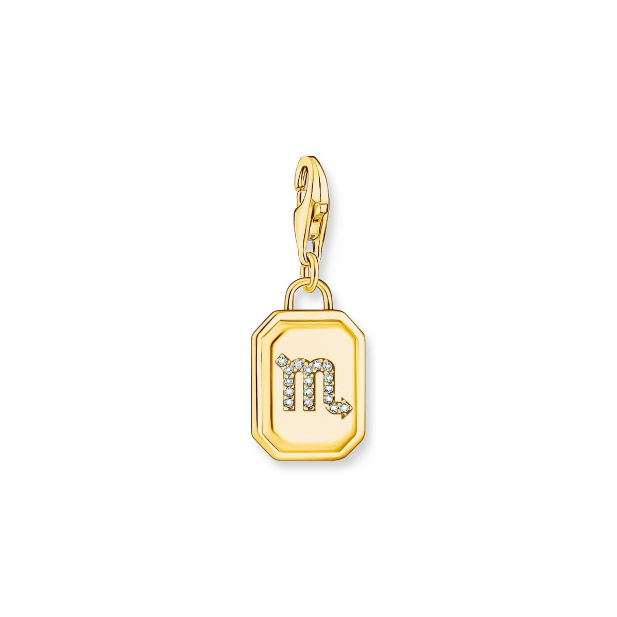 THOMAS SABO Charm Pendant Scorpio Zodiac Sign Gold Charm Pendants Thomas Sabo 