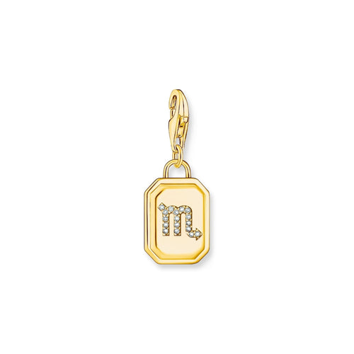 THOMAS SABO Charm Pendant Scorpio Zodiac Sign Gold Charm Pendants Thomas Sabo 