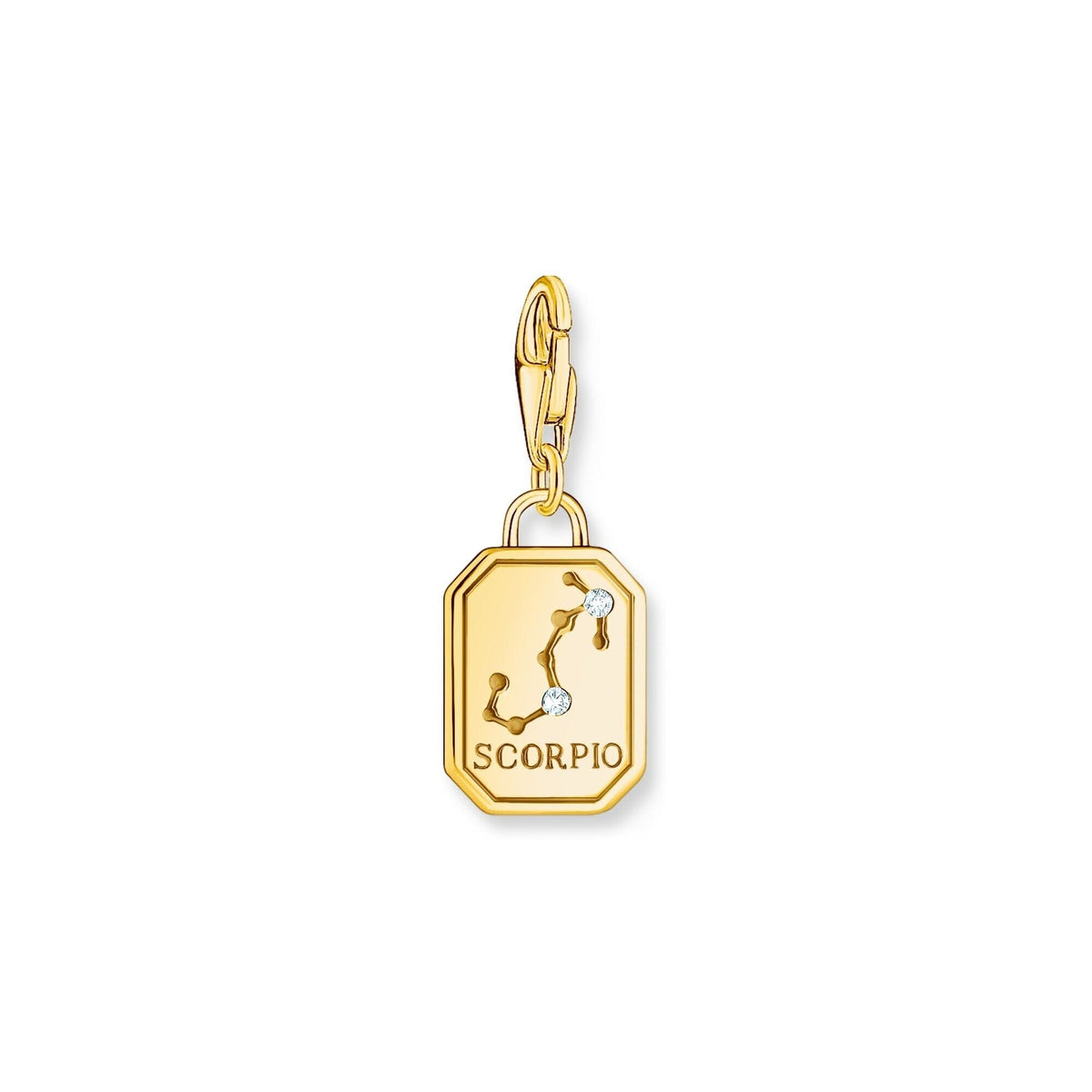 THOMAS SABO Charm Pendant Scorpio Zodiac Sign Gold Charm Pendants Thomas Sabo 