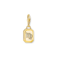 THOMAS SABO Charm Pendant Virgo Zodiac Sign Gold Charm Pendants Thomas Sabo 