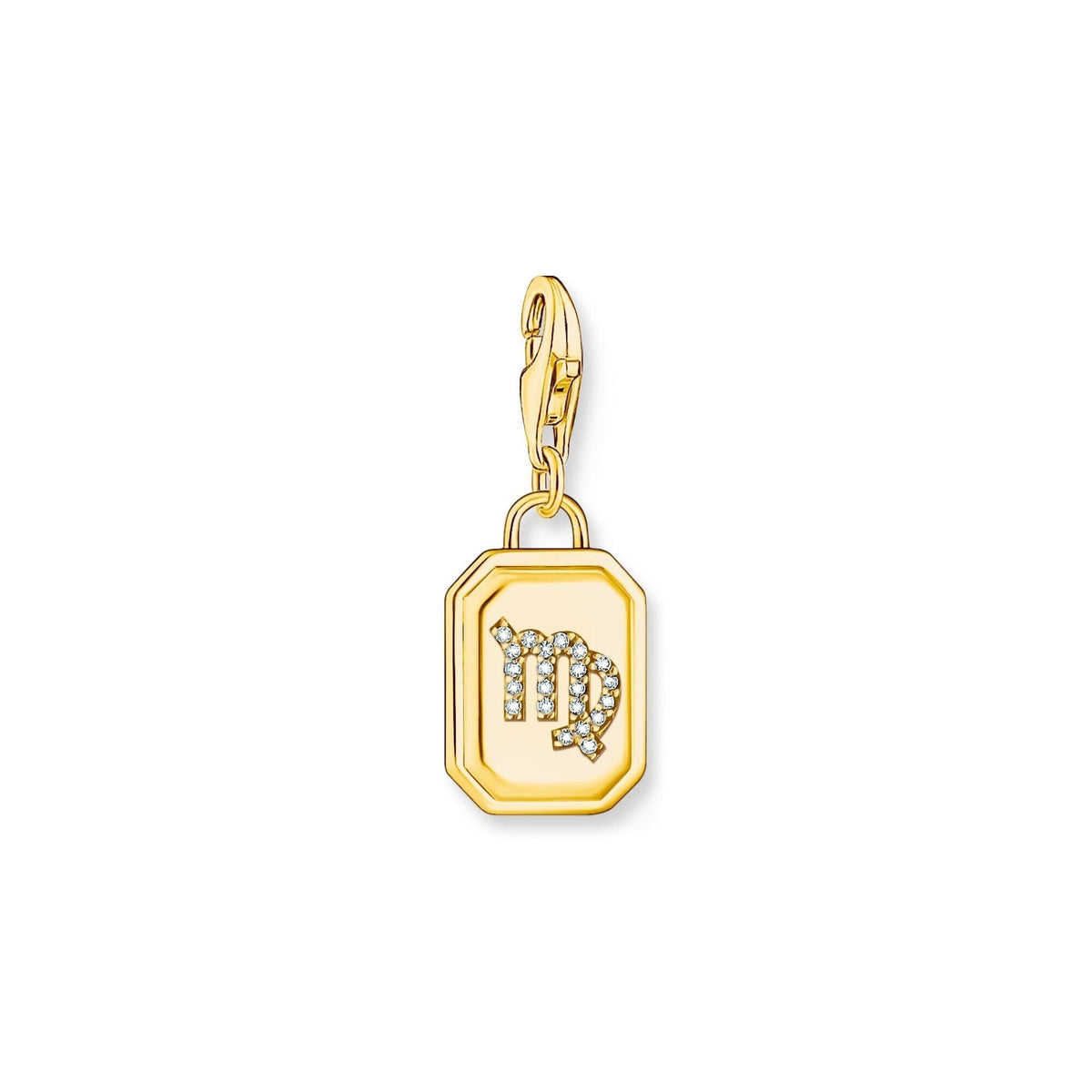 THOMAS SABO Charm Pendant Virgo Zodiac Sign Gold Charm Pendants Thomas Sabo 