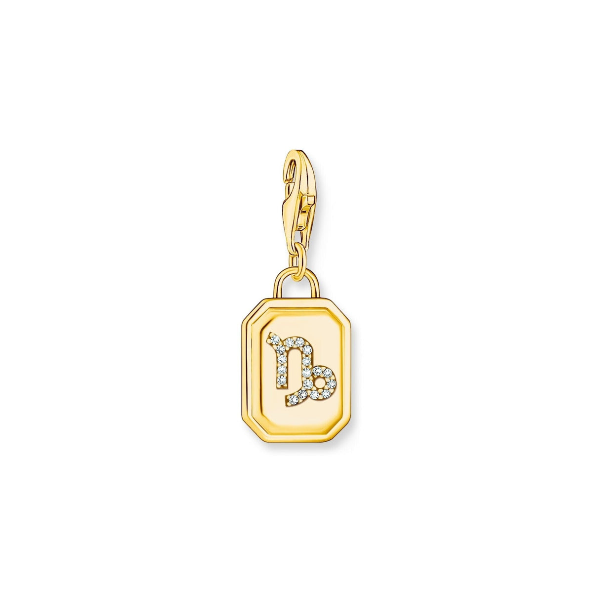 THOMAS SABO Charm Pendant Capricorn Zodiac Sign Gold Charm Pendants Thomas Sabo 