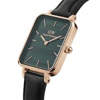 Daniel Wellington Quadro 20X26 Pressed Sheffield Rose Gold & Green Watch Watches Daniel Wellington 