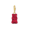 THOMAS SABO Charm pendant goldbears in red Charms THOMAS SABO 