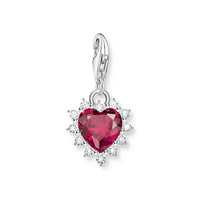 THOMAS SABO Charm with lab-grown sapphire red Charm Pendants Thomas Sabo 