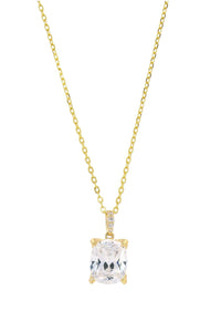 SYDNEY SOIRÉE ELAINE CUSHION CUT PENDANT GOLD Bevilles Jewellers 