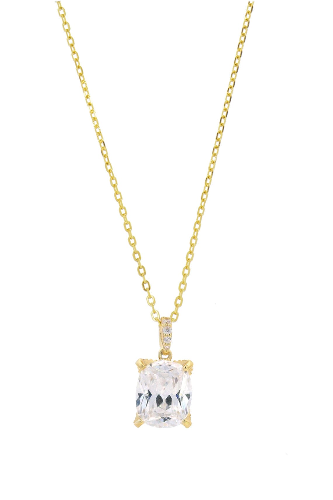 SYDNEY SOIRÉE ELAINE CUSHION CUT PENDANT GOLD Bevilles Jewellers 
