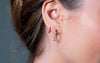GEORGINI RED CARPET GALA EARRINGS ROSE GOLD Bevilles Jewellers 