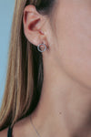 GEORGINI 02.ARA RHODIUM EARRING Bevilles Jewellers 