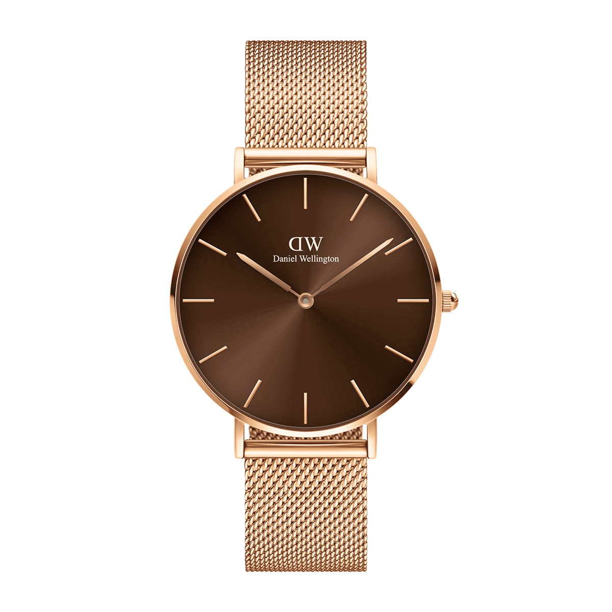 Daniel Wellington Petite Amber 28 Rose Gold & Brown Watch Watches Daniel Wellington 