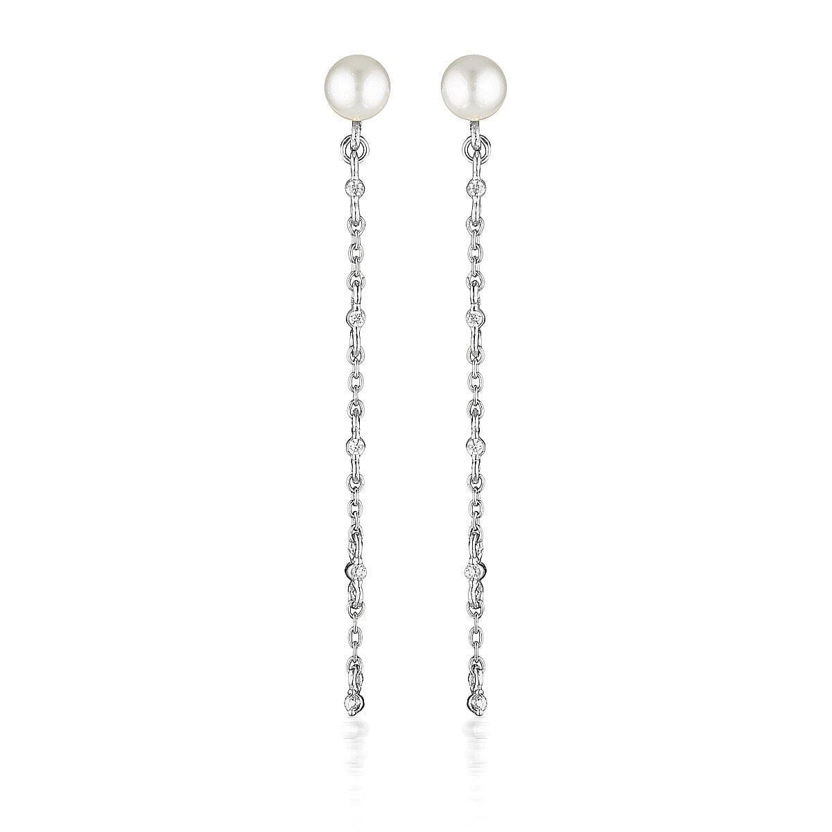 GEORGINI RED CARPET GLOBE EARRINGS SILVER Bevilles Jewellers 
