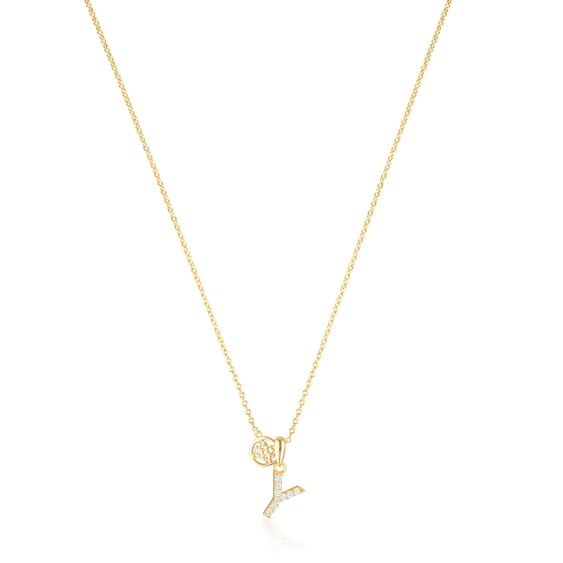 LUXURY LETTERS Y INITIAL PENDANT GOLD Pendants Georgini 
