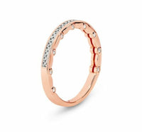 Georgini - Vienna Rose Gold Cubic Zirconia Ring Bevilles Jewellers 