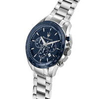 Maserati Traguardo 45mm Stainless Steel Chronograph Watch Watches Maserati 