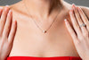 GEORGINI RED CARPET GLOBE NECKLACE SILVER Bevilles Jewellers 