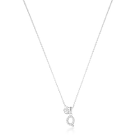 LUXURY LETTERS Q INITIAL PENDANT SILVER Pendants Georgini 