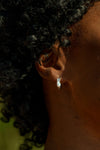 OPAL GLOW WHITE CREATED OPAL HOOP EARRINGS SILVER Bevilles Jewellers 