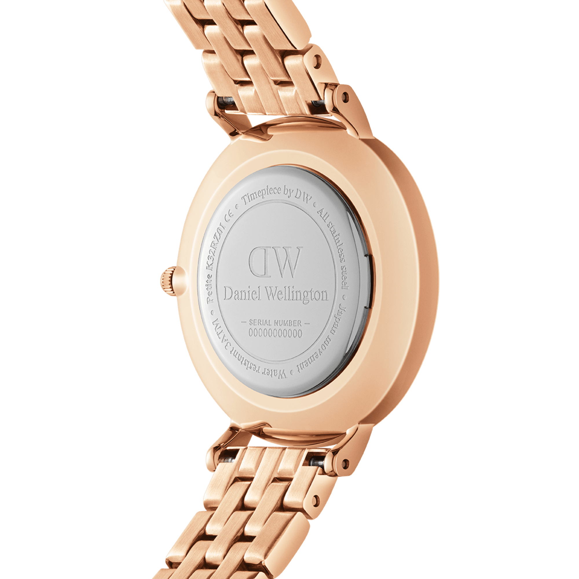 Daniel Wellington Petite Lumine 28 5-Link Rose Gold & Mother of Pearl Pink Watch Watches Daniel Wellington 