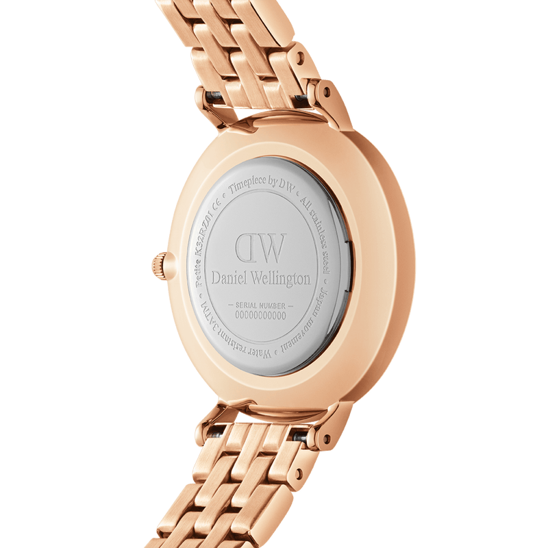 Daniel Wellington Petite Lumine 28 5-Link Rose Gold & Mother of Pearl Pink Watch Watches Daniel Wellington 