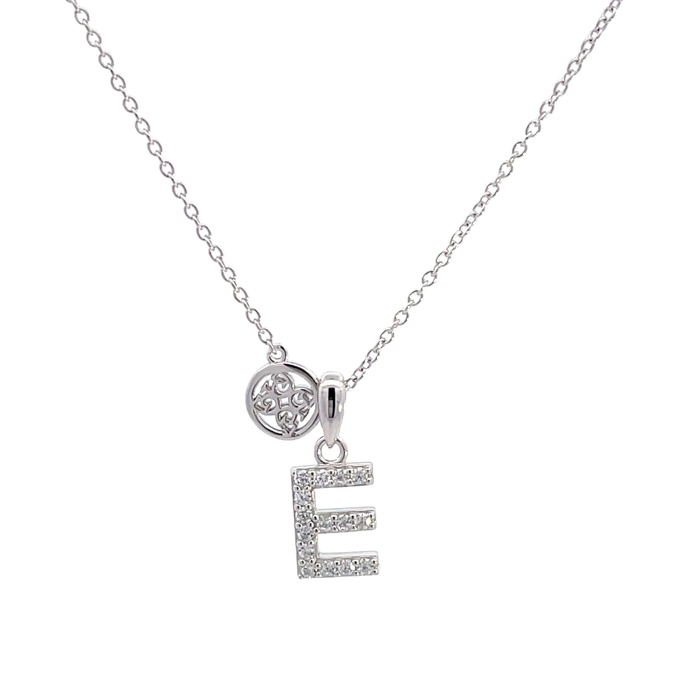 LUXURY LETTERS E INITIAL PENDANT SILVER Pendants Georgini 