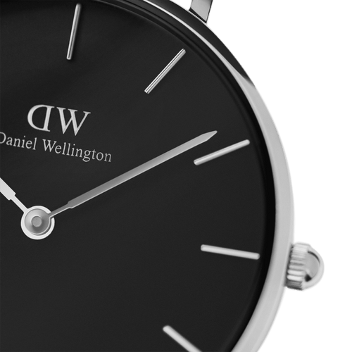 Daniel Wellington Petite 32 Silver & Black Watch Watches Daniel Wellington 