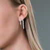 GEORGINI NOEL NIGHTS CANDY CANE EARRINGS SILVER Earrings Georgini 
