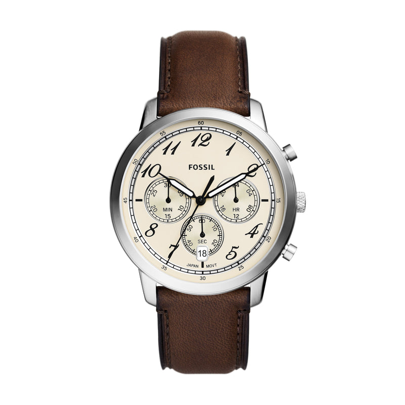Fossil Neutra Chronograph Brown Leather Watch FS6022 Watches Fossil 
