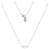 GEORGINI RED CARPET GLOBE NECKLACE SILVER Bevilles Jewellers 