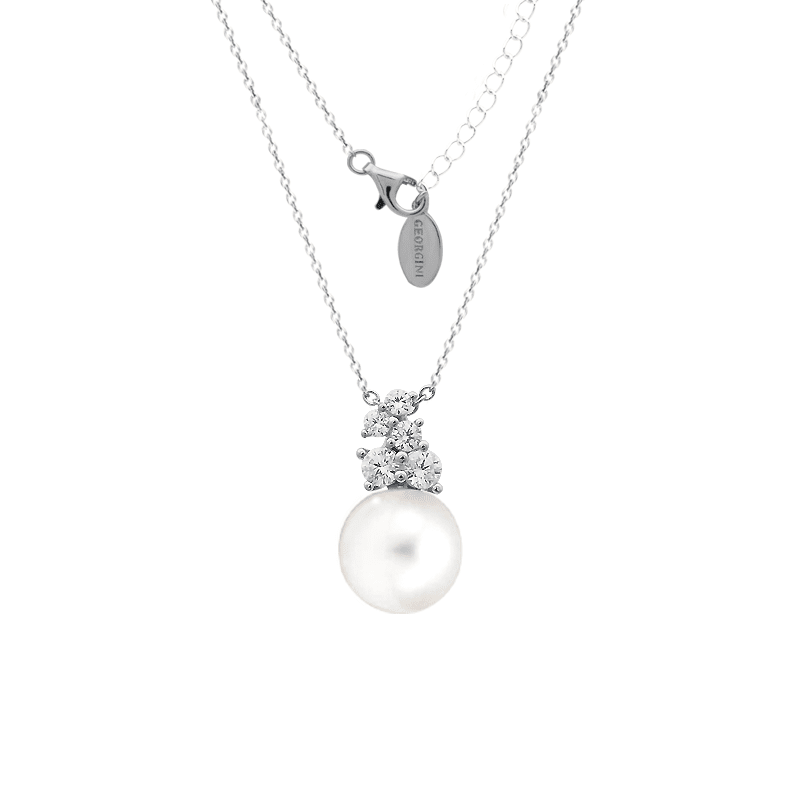 GEORGINI RED CARPET GOVENORS NECKLACE SILVER Bevilles Jewellers 