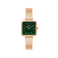 Daniel Wellington Quadro Studio 22x22 Rose Gold & Green Watch Watches Daniel Wellington 