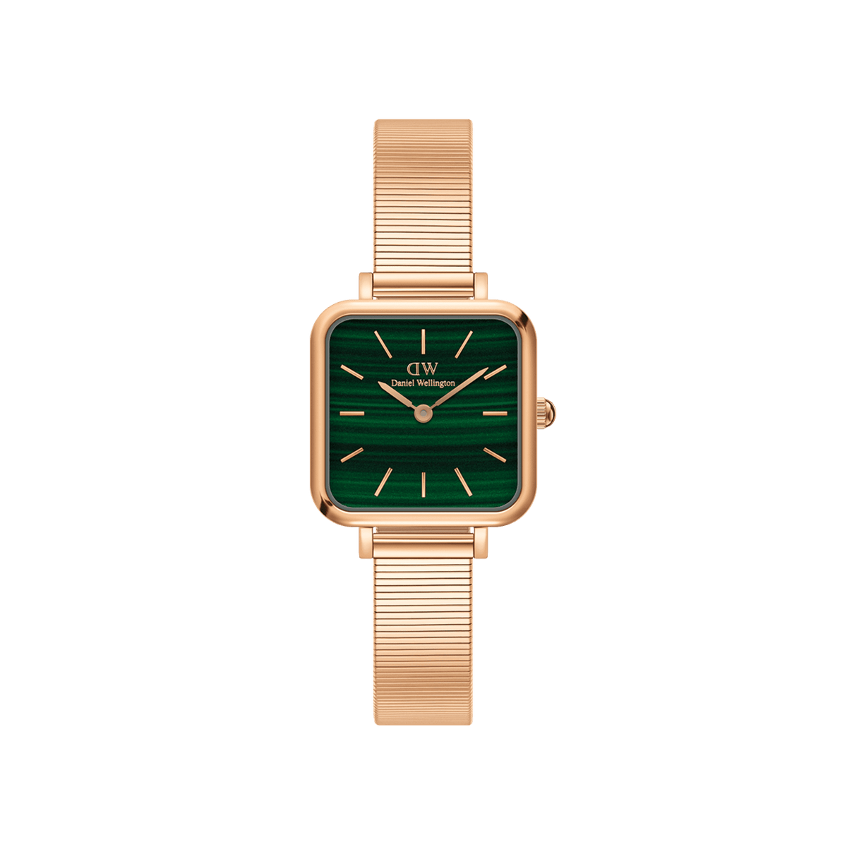 Daniel Wellington Quadro Studio 22x22 Rose Gold & Green Watch Watches Daniel Wellington 