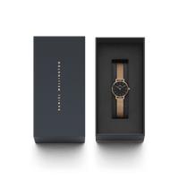 Daniel Wellington Petite 24 Pressed Melrose Rose Gold & Black Watch Watches Daniel Wellington 